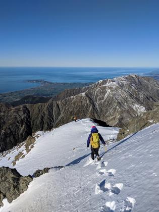 Descending Mt Uwerau