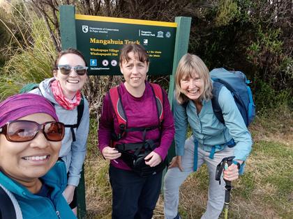 Departing from Mangahuia Campsite (Credit: Amrita)