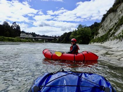 Emily and the South Rangitikei Viaduct. Credit: Aimee