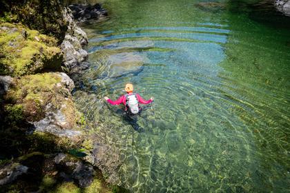 Deep wades in the Waiohine Gorge