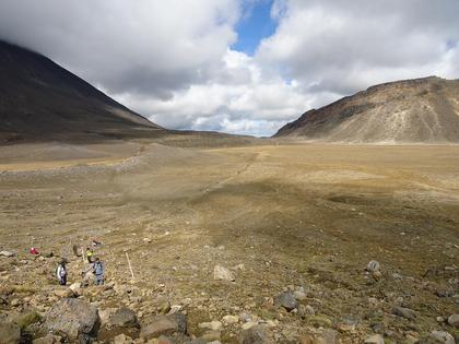 The South Crater, looking back to Mangatepopo Saddle. 11am