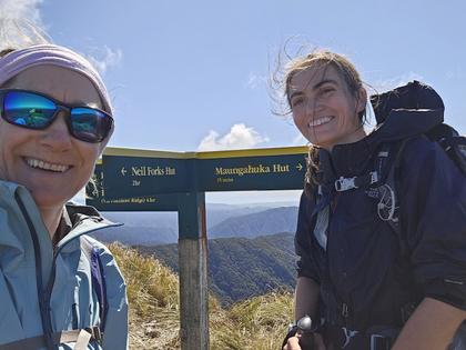 Very glad to reach Maungahuka Hut