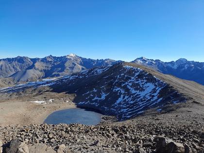 The frozen tarn of point 1922