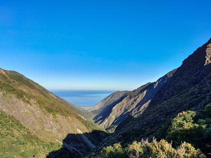 The cliché view down the Mukamuka to the coast
