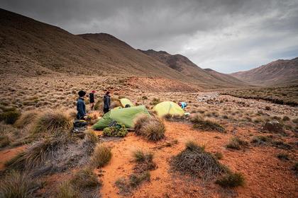 Campsite in Motueka River Right Branch