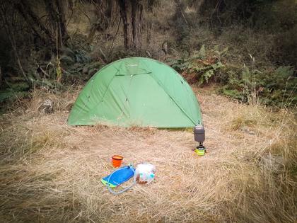 Comfy tent camp site