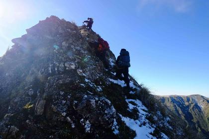Sawtooth Ridge near the top
