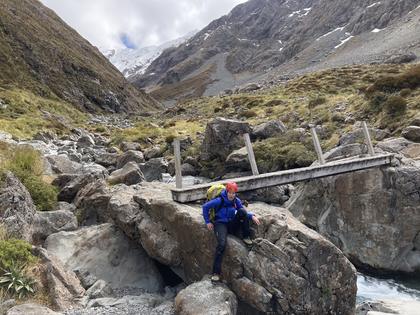This bridge marks the furthest point of the official DOC track in the Otira Valley, and also the point at which you feel like just giving up!