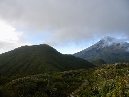Henry Peak on the left. You can see the track going up the middle