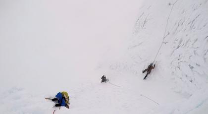 The three teams start to follow up the routes