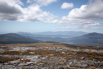 North from Table Hill. Ruggedy Range left skyline.