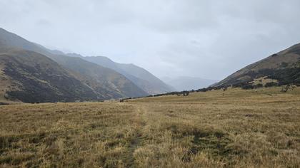 The Medium Fit group in the distance – Anne Hut was probably about 5km away at this point.
