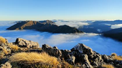 Spiny islands above the clouds (Photo credit: Anne)