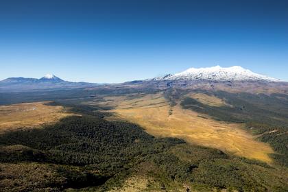 The view over the wilderness area from the summit of Hauhungatahi Peak