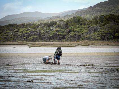 Illona concedes she needs help when she realises she is sinking faster than she can dig.