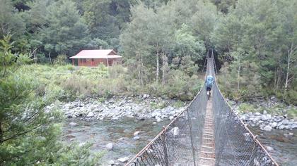 The comforting sight of Roaring Stag Hut. Photo credit: David