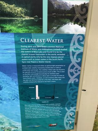 Sign at Blue Lake, Nelson Lakes