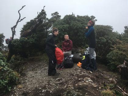 It was cold at the top! Photo credit: Emily S.