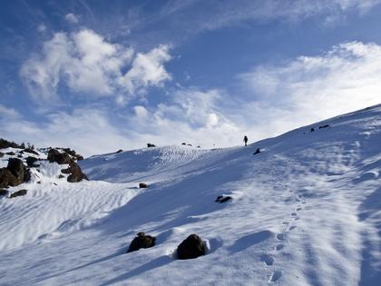 On the way to Hunters Hut