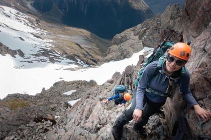 More rock scrambling on the upper slopes of Mt Cupola