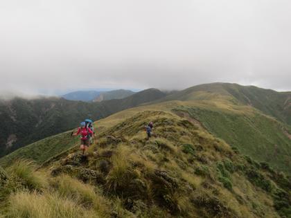 over the Ruahine Range to Sparrowhawk Biv