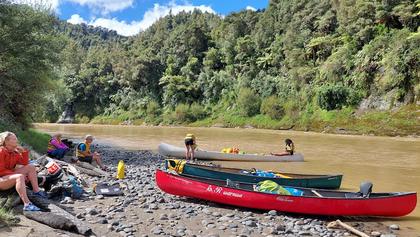 Having a break on the riverbank