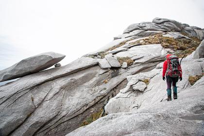 Weathered granite rocks on Magog