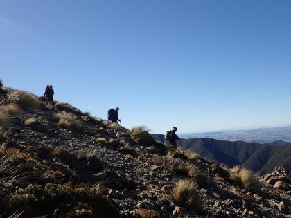 Descending Mitre Peak