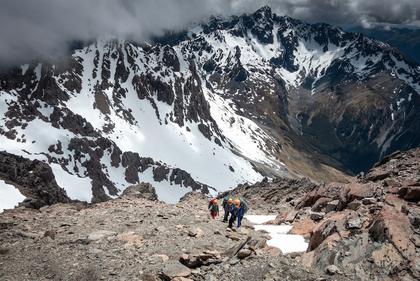 Having a rest stop on the way up Mt Cupola