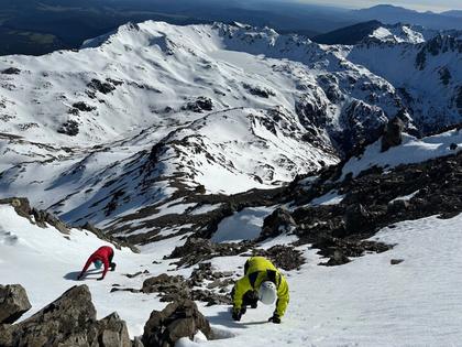 Descending from Maniniaro / Angelus Peak (Photo credit: George)