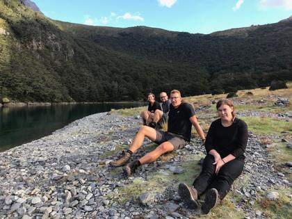 Rest stop at Blue Lake