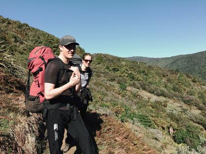 Richard and Yvonne and a blue sky