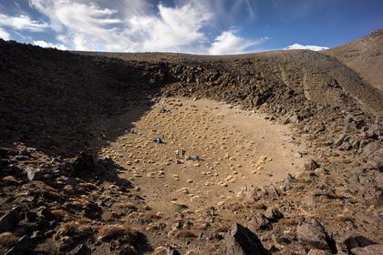 Ruapehu, camping, crater