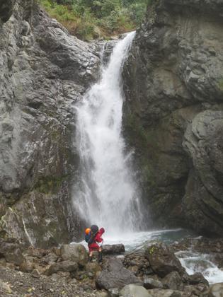 The largest of the three waterfalls. Photo credit: Paul C