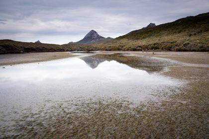 On the way back to Oban. Heading down Cook Arm at low tide
