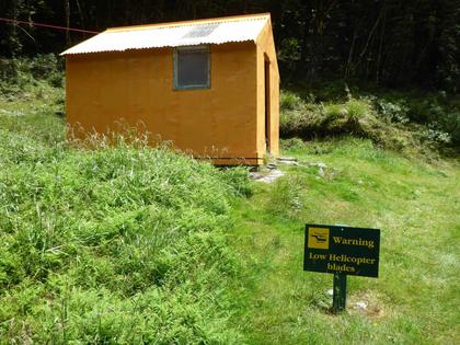 Studholme Saddle Hut. Photo credit: Kevin.