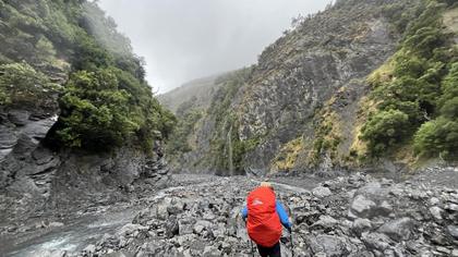 After the sidle track the river opened out