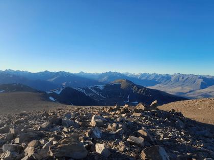 View north from Mt Sutton, looking towards Aoraki/Mt Cook