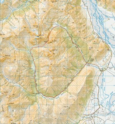 Gunsight Pass route map