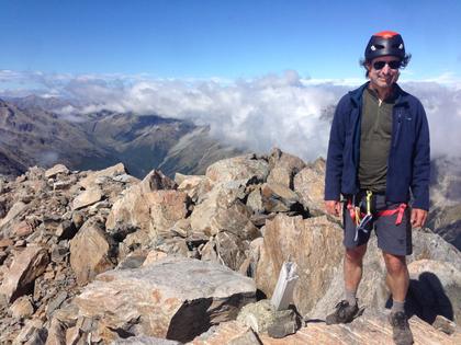 David on the summit of Mt Travers