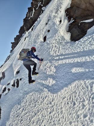 Trust us, it was really this steep (Credit: AJ)