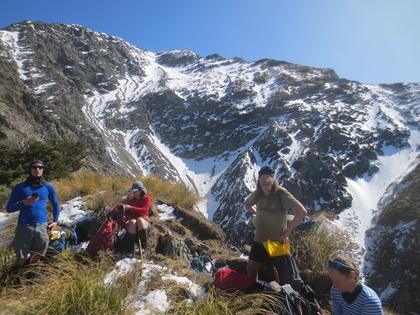 Enjoying the alpine life on the spur up to Snowflake Peak. Photo Credit: Paul C