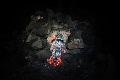 Camp fire cooking